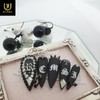 ❣️High quality ⚜️Chrome piercing nail tips⚜️ - Short stiletto /