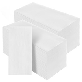 200 PCS White Paper Napkins Disposable, Hand Towels, Linen Feel Dinner Napkins, Premium Decorative Paper Guest Towels for Kitchen, Bathroom, Wedding, Party