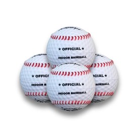 Borgoball 4 Pack - Foam Baseball with Crazy Movement for Indoor Fun