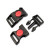 M-Teile-Store 10 Buckles with Safety 25 mm Buckle Collar Black