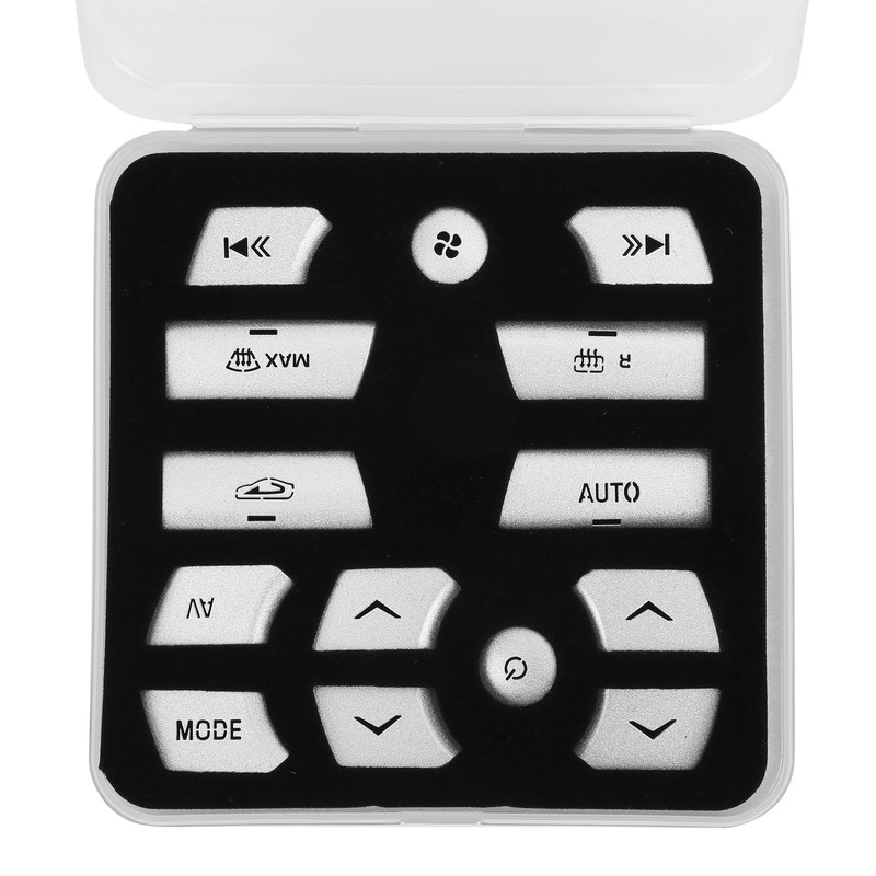 14Pcs Air Condition Button Cover Trim AC Control Stickers Fit