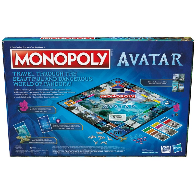 Monopoly: Avatar Edition Board Game for Ages 8 and Up,