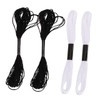 TEHAUX 100Rolls DIY Embroidery Threads Black White Sewing Thread for