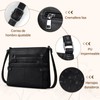 NEWHEY Bolsa Crossbody Mujer,Bolsas de Mujer de Pu Impermeable, Bolsa