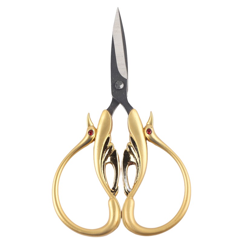 Scissors Retro DIY Swan Shaped Cross Stitch Household Cloth Cutting
