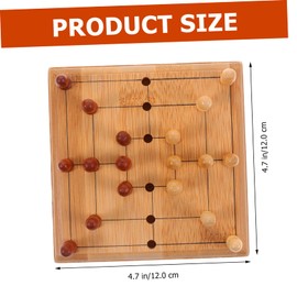 ORFOFE 1set Mini Portable Chess Board Game for Boy Girl and Adults Educational Strategy Plaything to Cognitive Skills for Travel and Parties