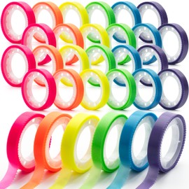 Mr. Pen- Highlighter Tape Removable, 24 Rolls, 0.31" x 16.5 ft, 6 Different Vibrant Colors, Removable Highlighter Tape for Books, Bible Strips, Transparent