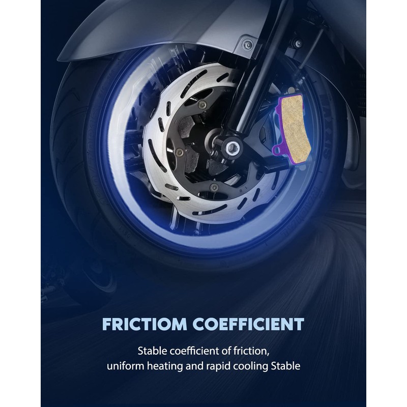 ECCPP Brake Pads Fits for 2008-2014 FLHTCU Ultra Classic Electra
