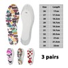 3 Pairs Kids Cartoon Print Foam Latex Sponge Replacement Insoles
