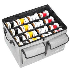 ITHWIU Shoe Storage Organizer with Transparent Cover & Adjustable Dividers for Shoes（can storage 16 pairs）, Blankets, Handbags, Linen, Clothing, Gray