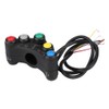 Qiilu 22mm 12V Motorcycle Handlebar Switch Headlight Turn Fog Light