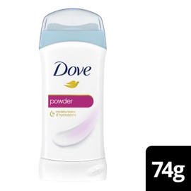 Dove Dove Antiperspirant Stick Powder for 24h protection with 1/4 moisturizers certified Cruelty-Free by PETA 74g