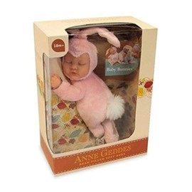 Anne Geddes 579105 Rose Pink Baby Bunny 9 inch - Bean Filled Soft Body Collection