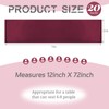 20 Pack Burgundy Table Runners 12 x 72 Inch Satin