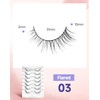 Easeful Lashes Natural Look Short False Eyelashes Wispy Flared-03