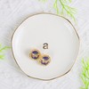 Ceramic Jewelry Tray Trinket Dish Decorative Jewelry Organizer for Earrings
