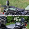 Worldmotop Motorcycle Sissy Bar Backrest Rear Passenger Seat for Honda