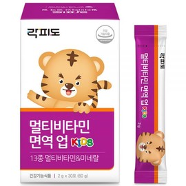 Rockfido Multivitamin Immunity Up 30p, 60g, 1 piece 60g × 1 piece / 락피도 멀티비타민 면역 업 30p, 60g, 1개 60g × 1개