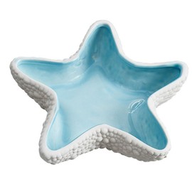 zaoalife Starfish Jewelry Dish Tray Ceramic Starfish Jewelry Holder Trinket Dish Ocean Style Ring Dish for Jewelry Candy Dishes Key Bowl Cute Storage Tray