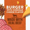 Burger with Cheddar Cheese Flavor Dry Soft Dog Food Pouches,