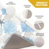 Coastal Blue Gray Dish Drying Pad 18 x 24 Inch