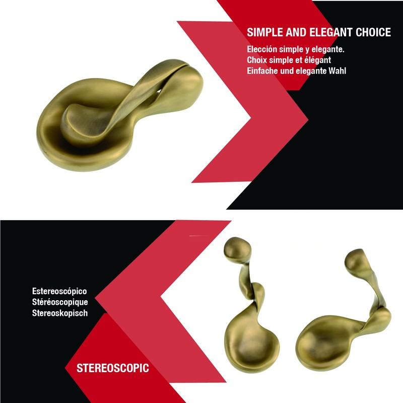 ZhongWang European Minimalist Ball Door Knocker (Antique Brass)