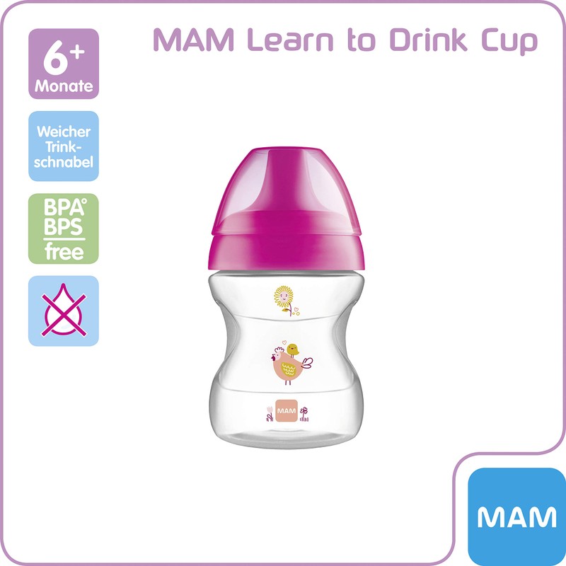 MAM Learn to Drink Cup 628351 FASHION190 ML Drinking Beaker