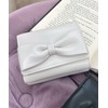 Wego Women's Big Ribbon Flap Wallet, white (off-white), Free size