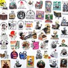 50Pcs Funny I Love Reading Stickers Cute Skeleton Reading Inspiring
