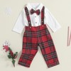 xkwyshop Fall Outfit Newborn Baby Boy Gentleman Long Sleeve Bow