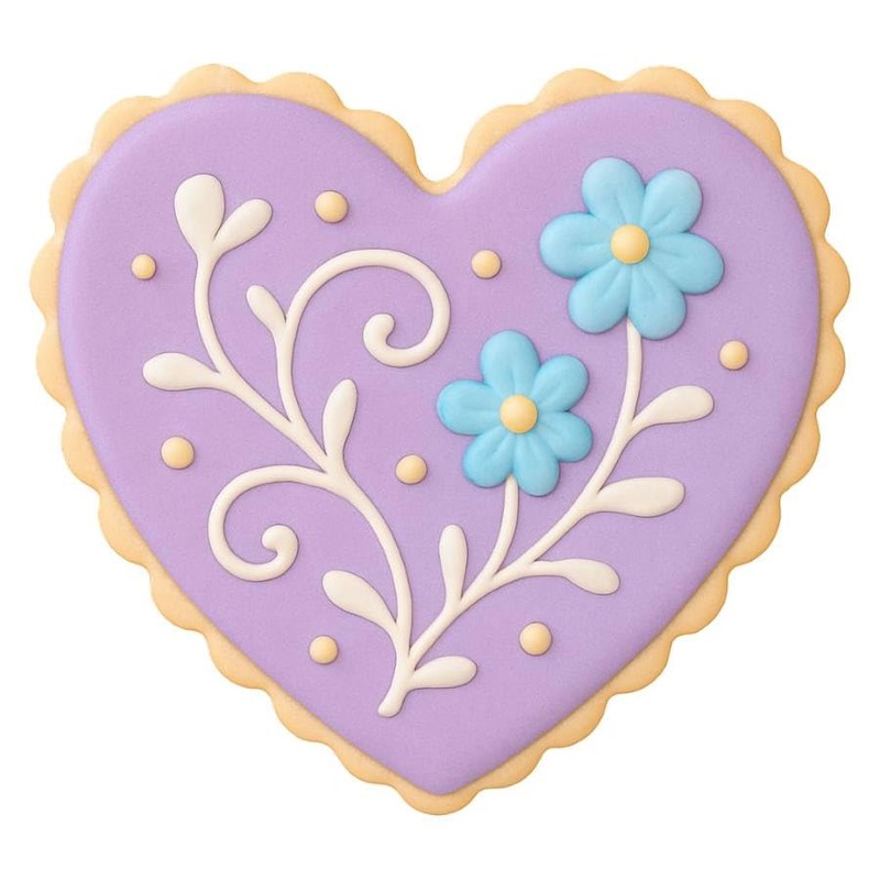 Fluted Heart 4 Inch Cookie Cutter from The Cookie Cutter