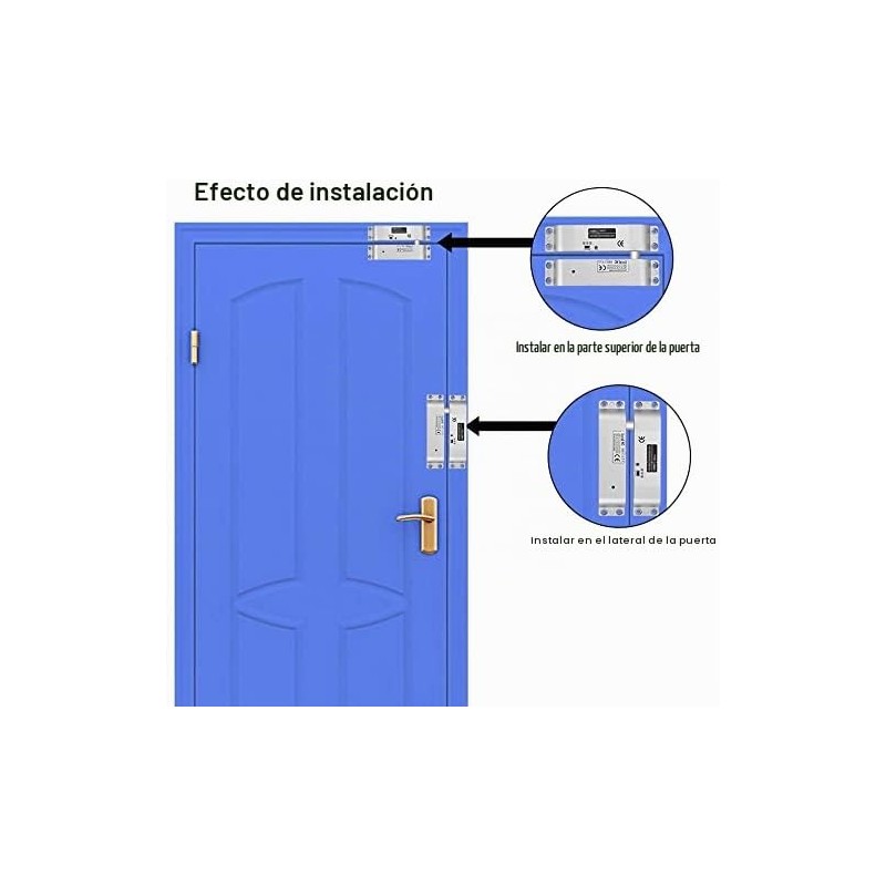 JASAG DC12V - Cerradura de embutir elctrica, modo a prueba