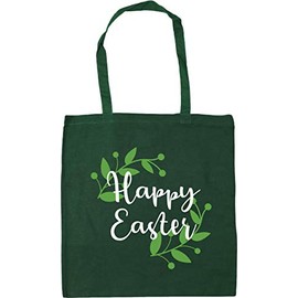 Hippowarehouse Happy Easter Tote Shopping Gym Beach Bag 42cm x38cm, 10 litres
