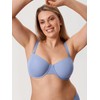DELIMIRA Women's Inbarely Plus Balconette Bra Plus Size Full Coverage
