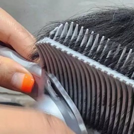 가정 이발 도구 헤어 빗 남성 앞머리 정리 셀프 미용 가위 보조 도구 머리 손질 Home Hair Cutting Tool Hair Comb Men's Bangs Trimming Self Beauty Scissor Assistant Tool Hair Styling