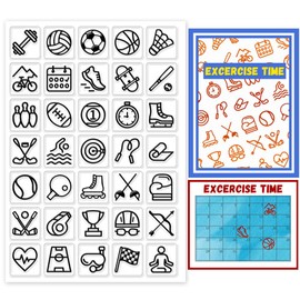 CHGCRAFT Sport Icons Clear Stamp Sport Theme Pattern Transparent Stamps Ball Silicone Stamps Silicone Clear Stamp Seals for DIY Scrapbooking Photo Album Decorative Cards Making 4.33×6.3 Inch