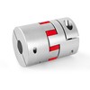 Plum Shaft Coupling Aluminium 20 mm to 22 mm, Flexible