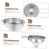 OHPHCALL 4Pcs Stainless Steel Mini Funnel for Kitchen Oil and