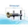 Flush-Mounted Valve for Bathroom and Kitchen Wall Valve Shut-off Valve