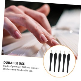 Baluue 5pcs Cuticle Trimmer Nail Dead Skin Remover Pusher Tool for Manicure and Pedicure Anti- Handle for Comfortable Use
