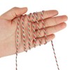 Tenn Well Red Green and White Twine, 200m Cotton Bakers