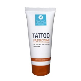 Priono® Tattoo Cream for Tattooed Skin I After Tattoo Cream ** Made in Germany ** with Panthenol, Aloe Vera and Coconut Oil for Aftercare 1 x 100 ml