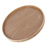 Round Shape Solid Wood Tea Coffee Snack Food Meals Serving