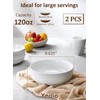 Yedio Pasta Serving Bowls 120 Ounce 9.7” Large Serving Bowls,