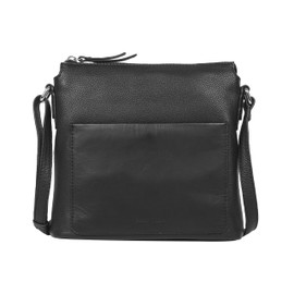 Gerry Weber - Shoulder bag with zip for women, dimensions 23 x 23 x 6 cm, black, black