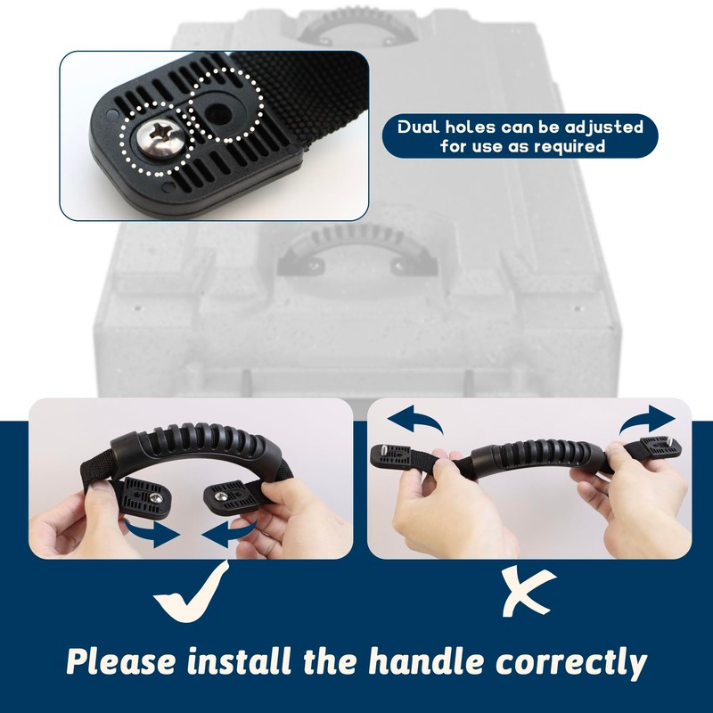 Terixe 2 Pack Handle Replacement for Ruffland Kennel, Replace Worn