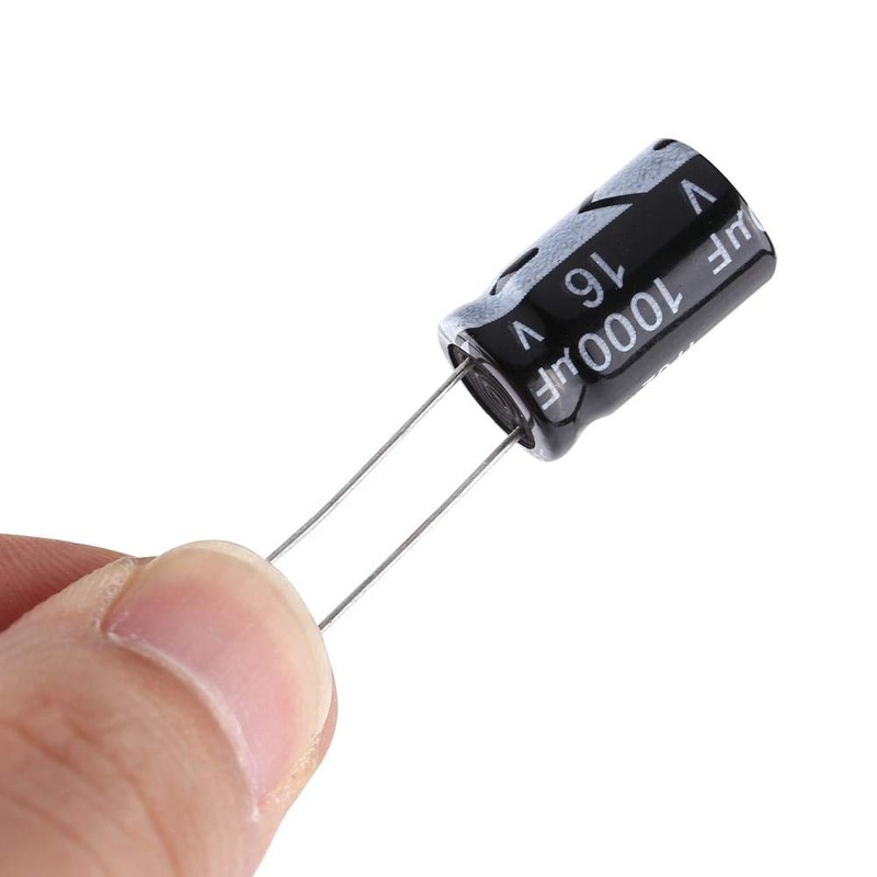 Fafeicy 500pcs 24 Values Aluminium Electrolytic Capacitor Assorted Kit 10V