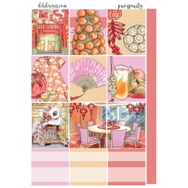 Life Planner Sticker Kit, Prosperity, over 200 stickers on premium matte