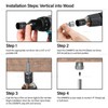 Sammys 8009925-25 Vertical Rod Anchor Super Screw with 3/8 in.