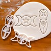 Set of 2 Cookie Cutters (Trifold Goddess & Spiral Goddess)